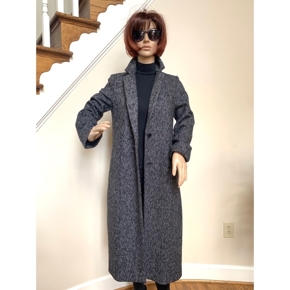 Zara Jackets & Blazers - Zara tweed wool blend coat, S